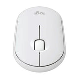 Logitech Pebble Mouse 2 M350s in Tonal White - Wireless, Silent Click, Eco-friendly Design