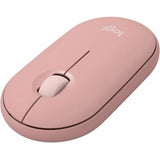 Logitech Pebble Mouse 2 M350s - Wireless Optical Mouse in Tonal Rose - Eco-Friendly Design