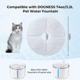 Dogness D07 D08 D09 Fountain Filters - 3 Pack - Premium Activated Charcoal Water Filters