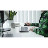 EcoSmart Wireless Keyboard - Targus DefenceGuard Bluetooth, Solar-Powered, Antimicrobial - Black