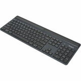 EcoSmart Wireless Keyboard - Targus DefenceGuard Bluetooth, Solar-Powered, Antimicrobial - Black