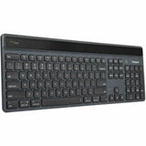 EcoSmart Wireless Keyboard - Targus DefenceGuard Bluetooth, Solar-Powered, Antimicrobial - Black