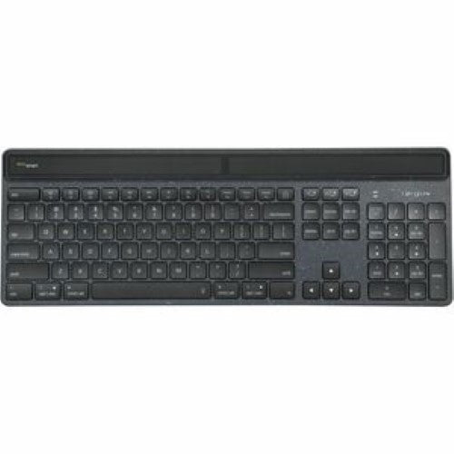 EcoSmart Wireless Keyboard - Targus DefenceGuard Bluetooth, Solar-Powered, Antimicrobial - Black