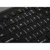 EcoSmart Wireless Keyboard - Targus DefenceGuard Bluetooth, Solar-Powered, Antimicrobial - Black
