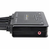 2-Port Dual-Monitor KVM Switchbox for 2 Computers - 4K 60Hz DisplayPort & USB-A Connectivity