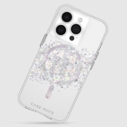 CaseMate MagSafe iPhone 15 Pro Case - Karat Touch of Pearl, Drop Proof, Antimicrobial