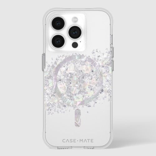 CaseMate MagSafe iPhone 15 Pro Case - Karat Touch of Pearl, Drop Proof, Antimicrobial