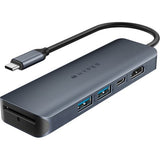 Targus HyperDrive USB Hub with 6 USB-C ports, 4K 60Hz support, 10 Gbps data transfer, and pass-through charging.