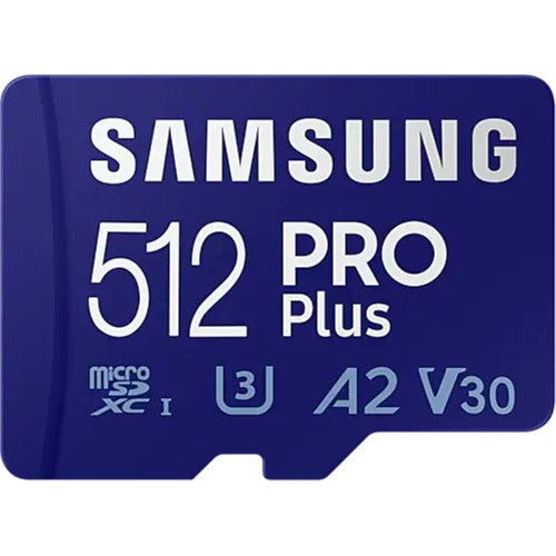 Samsung PRO PLUS Micro SD Card 512GB with Adapter - High Speed UHS-I, Ideal for 4K Video and Gaming