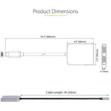 USB-C to Dual HDMI Adapter - MST Hub for 4K 60Hz Dual Monitors - Enhanced Productivity & HDR