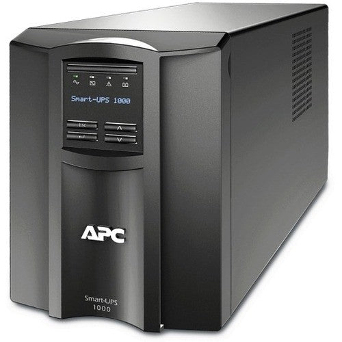 APC Smart-UPS 1000VA LCD, reliable power protection for servers and devices with 8 IEC outlets and 5.80 mins backup.