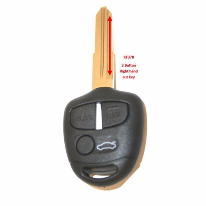 Shell/Key Replacement 3 Button Mitsubishi