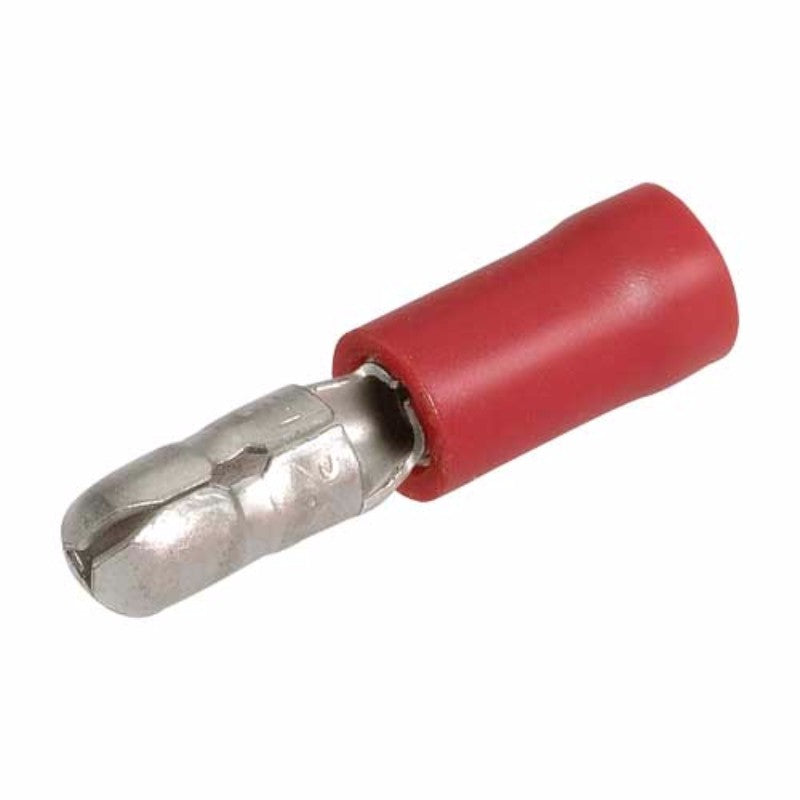 Narva - MALE BULLET TERMINAL RED 4mm PK14