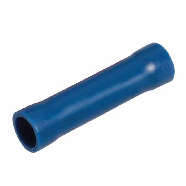 Narva Blue 4mm Cable Joiner, 14-pack, for secure and insulated electrical connections in automotive and marine applications.