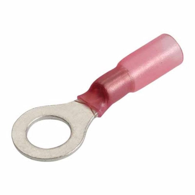 Narva - H/Shrink Ring Terminal Red 6.3 (Pack of 50)