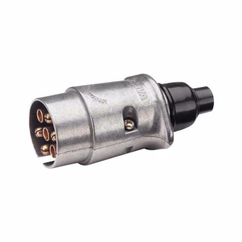 Narva - Large Round Metal Trailer Plug 7 Pin