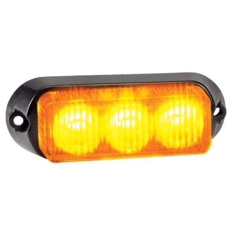 Narva 12V amber warning light with 3 high-performance LEDs for enhanced visibility and safety in various applications.