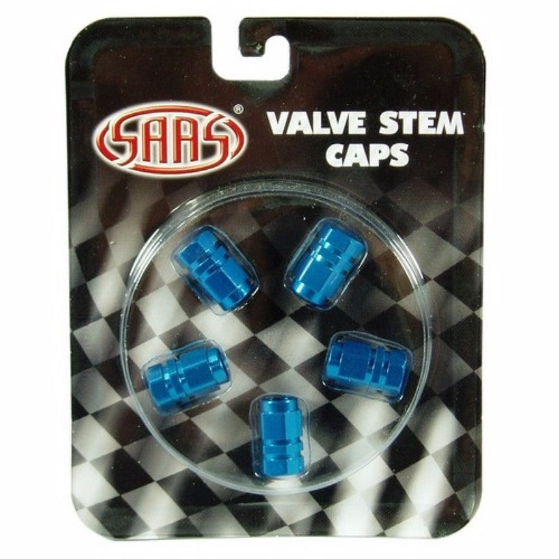 Blue Valve Caps Pk5