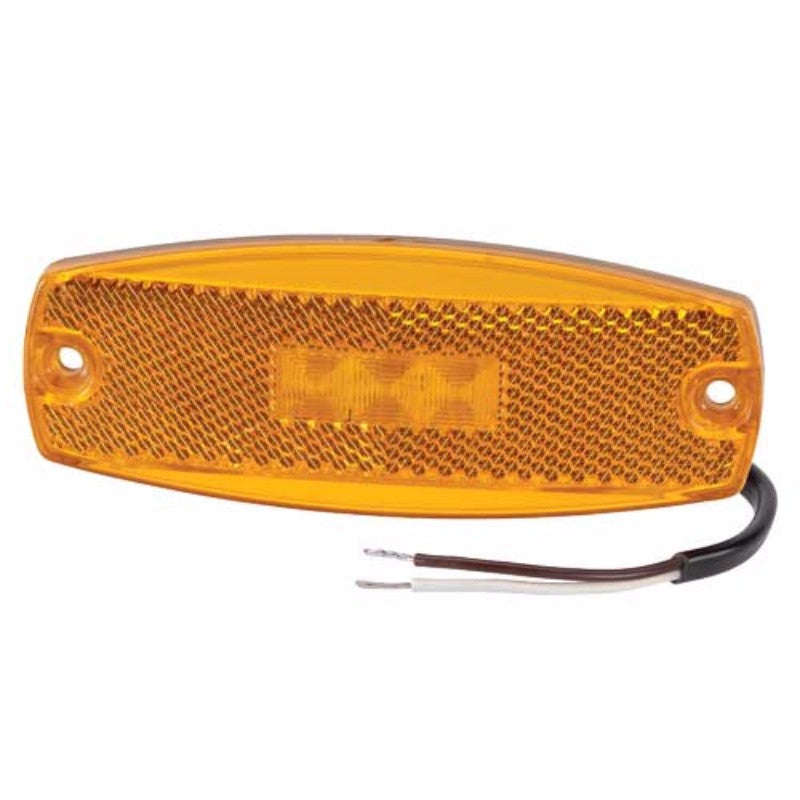 Narva LED 17 S marker light in amber, designed for enhanced visibility and safety on vehicles.