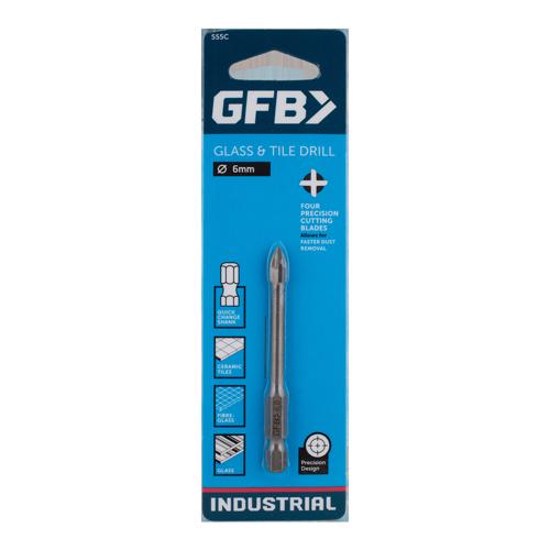 GFB 6mm Glass & Tile Drill Bit