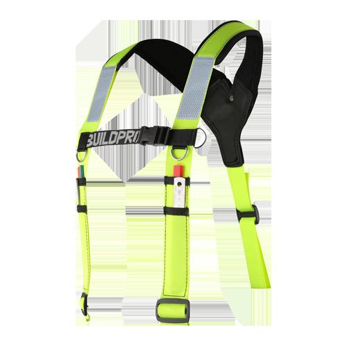 BUILDPRO Adjustable Padded Shoulder Brace - Yellow Fluro
