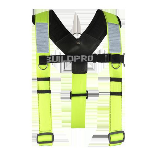 BUILDPRO Adjustable Padded Shoulder Brace - Yellow Fluro