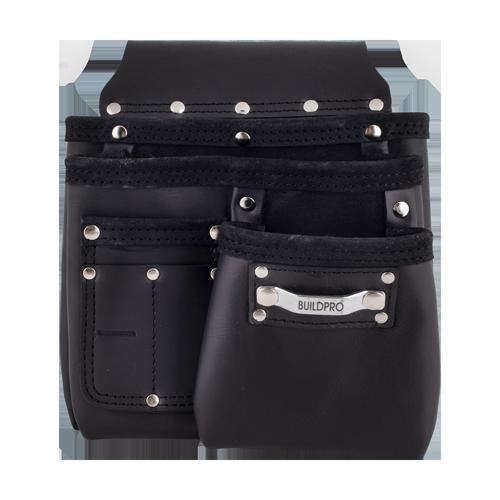 BUILDPRO Leather Nail Bag