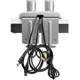 Dual Monitor Desk Mount Arm with USB/Audio Ports - Adjustable & Durable - Startech