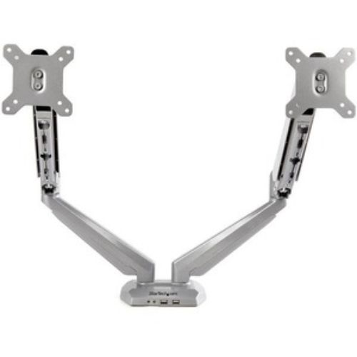 Dual Monitor Desk Mount Arm with USB/Audio Ports - Adjustable & Durable - Startech