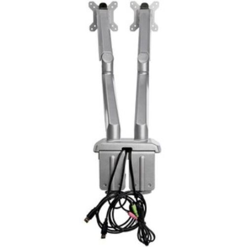 Dual Monitor Desk Mount Arm with USB/Audio Ports - Adjustable & Durable - Startech