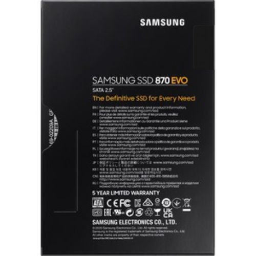 Samsung 870 EVO 1TB SATA III 2.5-Inch Solid State Drive (SSD) - High-Speed Performance, Enhanced Reliability