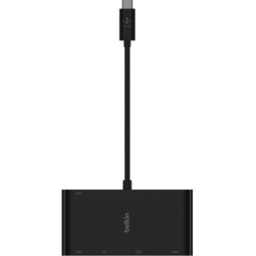 Belkin USB-C Multimedia + Charge Adapter - 5-in-1 Hub with 100W Power Delivery and 4K HDMI