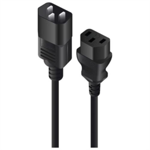 Alogic Power Extension Cord for Computers & Servers - 230V AC 10A - 1m Black Cable