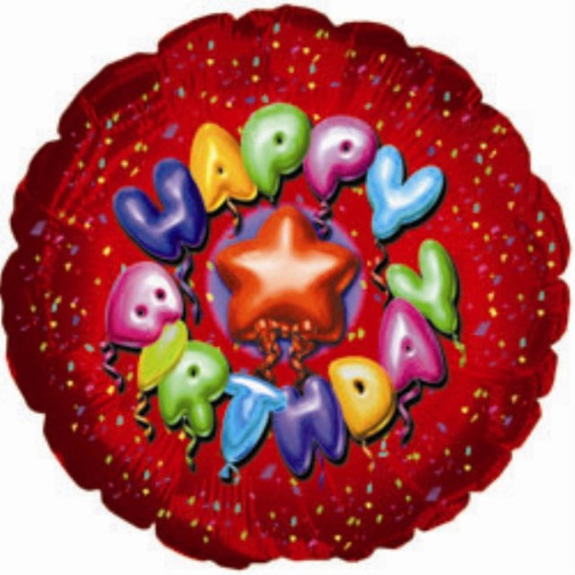 Vibrant 9-inch red air-filled balloons for birthday celebrations, perfect for decoration and creating balloon bouquets.