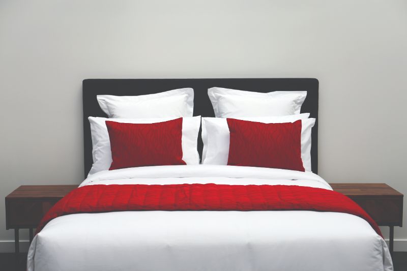 Bed Scarf - Residence King Single 244cm (Ruby)