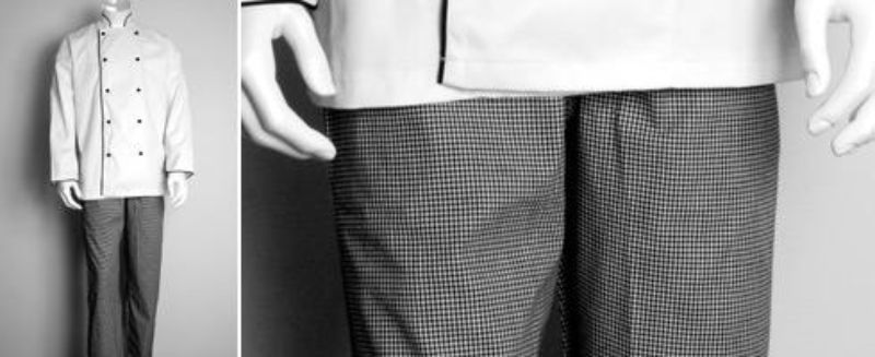 Chef Pants - Small (Black/White)