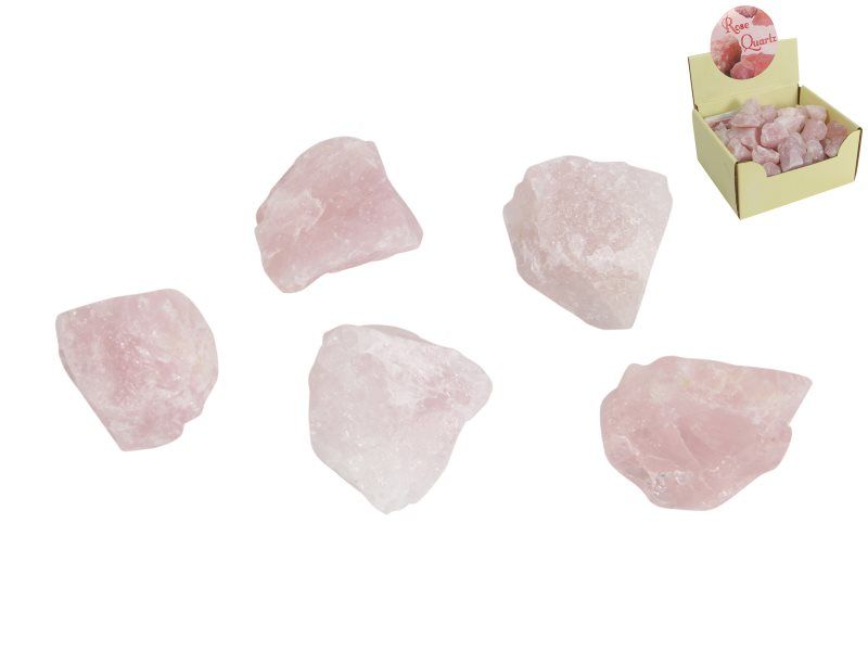 Crystals - Rose Quartz Healing & Love 4cm (50pcs)