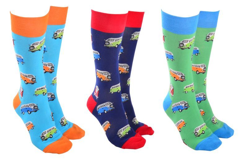 Socks - Sock Society Combi Vans (6 Assorted Pairs)