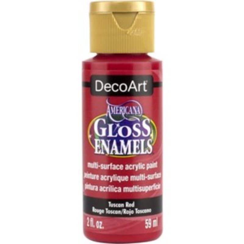 Americana Gloss Enamel 2oz Tuscan Red