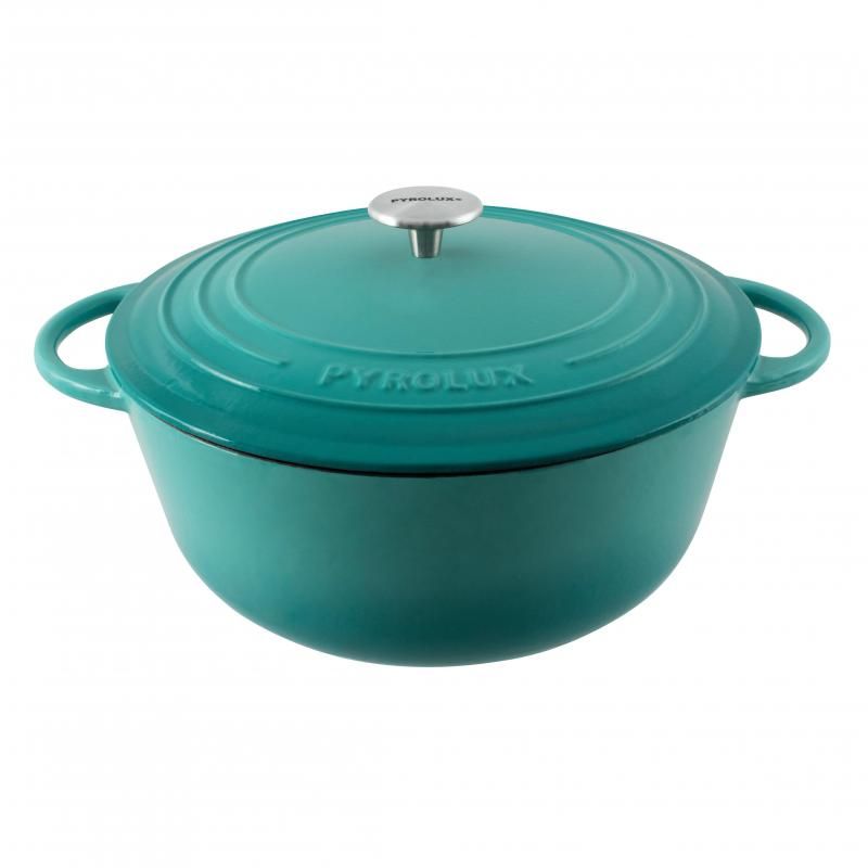 Pyrolux Pyrochef Round French Oven | 24cm/4L | Aquamarine