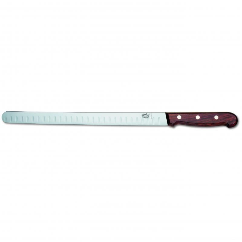 Victorinox Salmon Knife Fluted Edge Round Blade 30cm | Rosewood