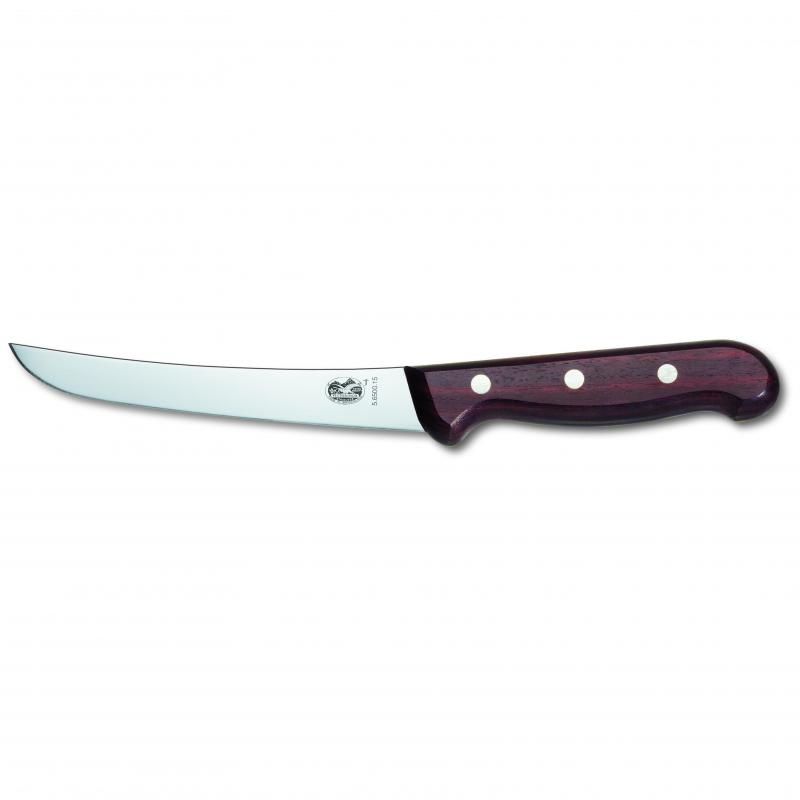 Victorinox Boning Knife Curved Wide Blade 15cm | Rosewood