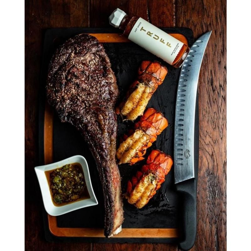 Victorinox Professional Brisket Knife Flute Edge 25cm | Black