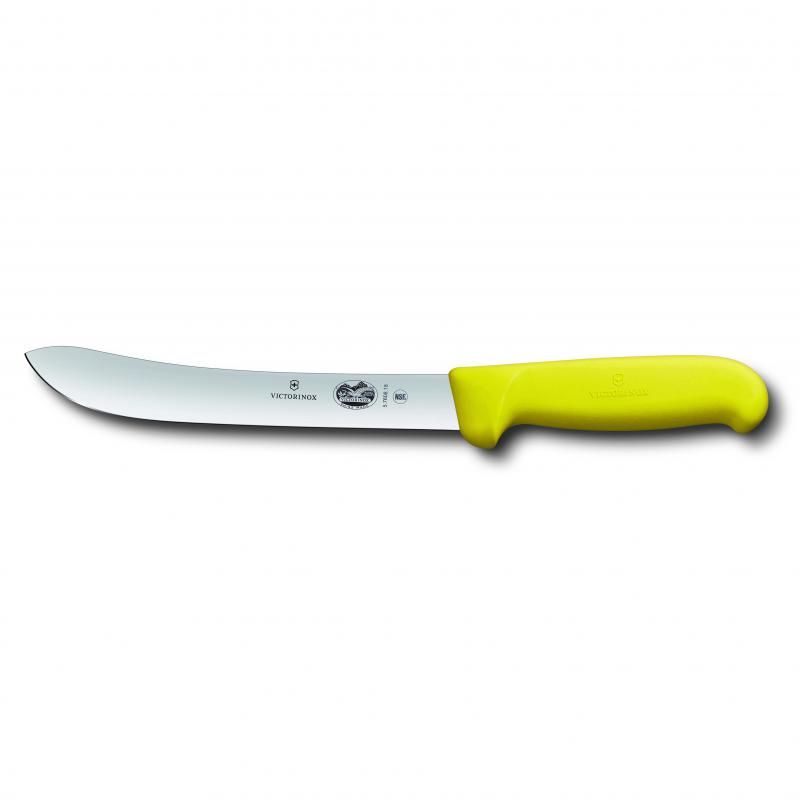 Victorinox Butchers Knife Heavy Stiff Blade Fibrox Yellow | 18cm