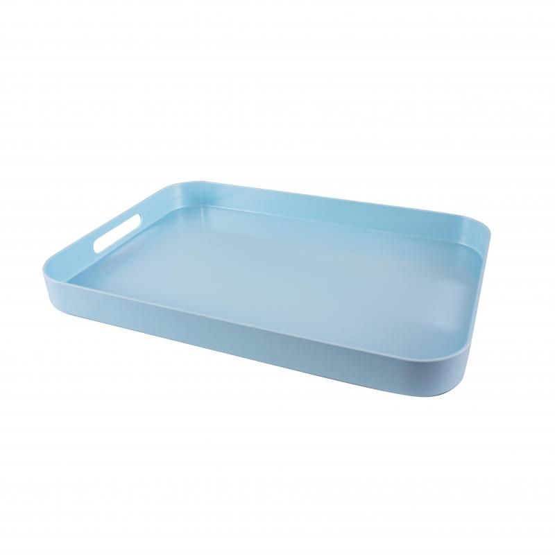 Serroni Melamine Rectangular Tray | Duck Egg Blue