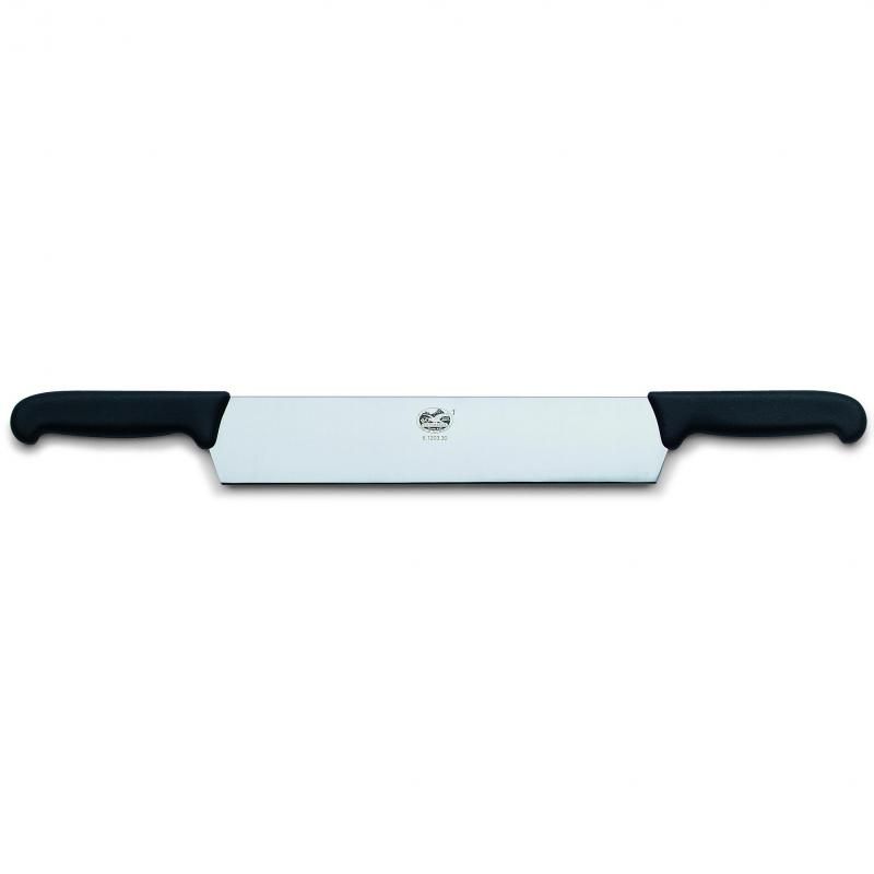 Victorinox Cheese Knife, 2 Handle, 30cm Blade, Fibrox Black