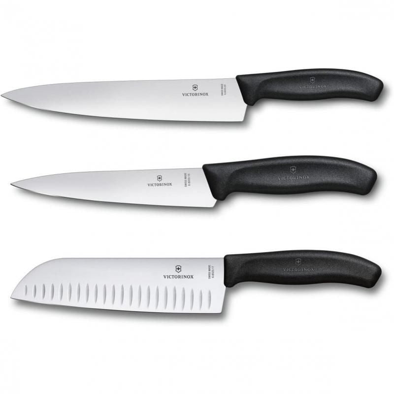 Victorinox Classic Cutlery Block Set Nylon Handles | 11 Pieces | Black