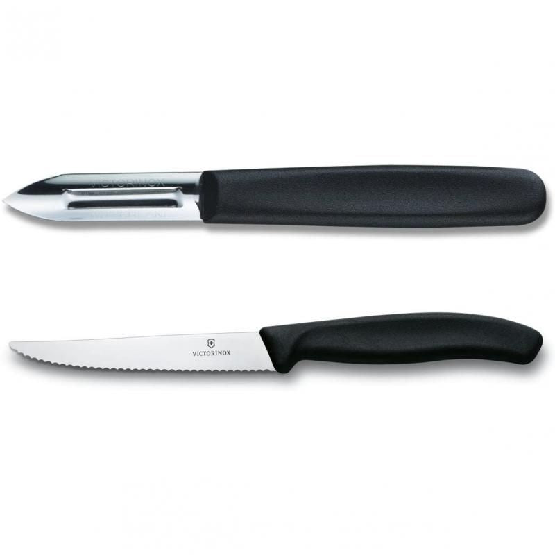 Victorinox Classic Cutlery Block Set Nylon Handles | 11 Pieces | Black