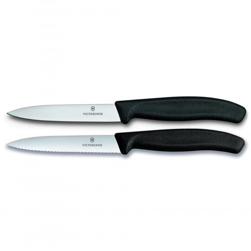 Victorinox 2 Piece Swiss Classic Paring Knife Set - Black - 6.7793.B