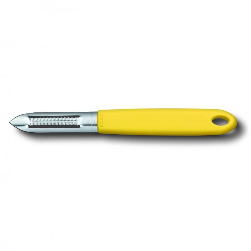 Victorinox Potato Peeler, Serrated Double Edge, Yellow